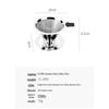 CLITON 304 Stainless Steel Pour Over Coffee Dripper & Filter
