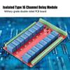 Isolated Type 16 Channel Relay Module Interface Board HighLow Level Trigger (DC 12V)