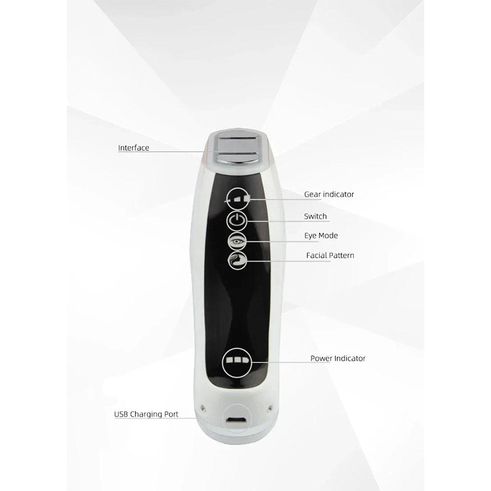 Ultrasonic V-Face Beauty Equipment EMS RF Beauty Massager Facial Lifting Electric Pulse Beauty Knife Skin Rejuvenation Whitening