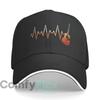Melodic Heartbeat Guitar Waveform Mashup Design Sandwich Baseball Cap For WoUnisexs Unisex FeUnisex Beach Dad Hat