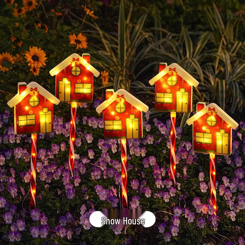 Solar-Powered Outdoor Christmas Snowman String Lights - Waterproof Festive Patio Decor