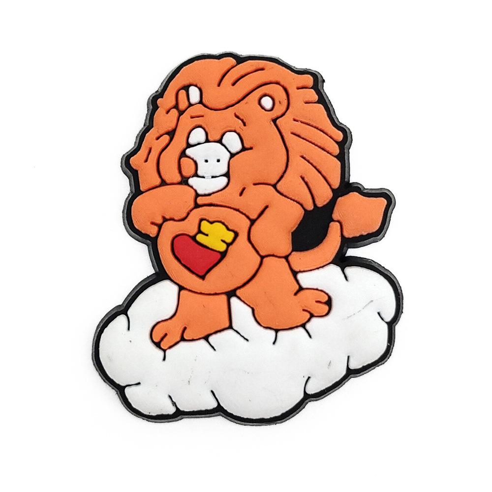 Rainbow Bear Shoe Charms: Cute Cartoon Clog Accessories & Decorative Buckles