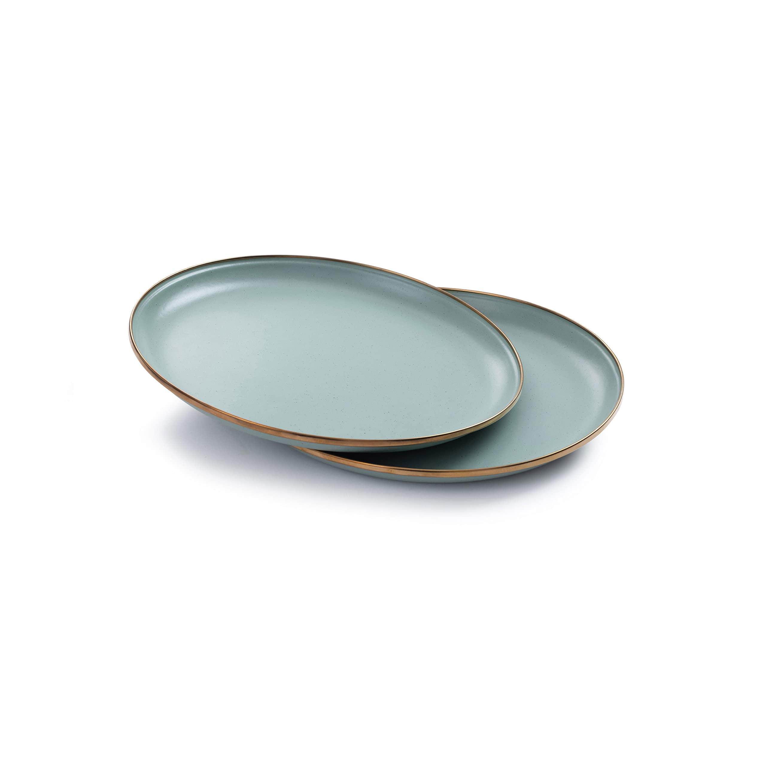 

BAREBONES Enamel Plates, Set of 2 [Official Japanese Distributor] (Plates (27.9cm diameter), Mint Green)