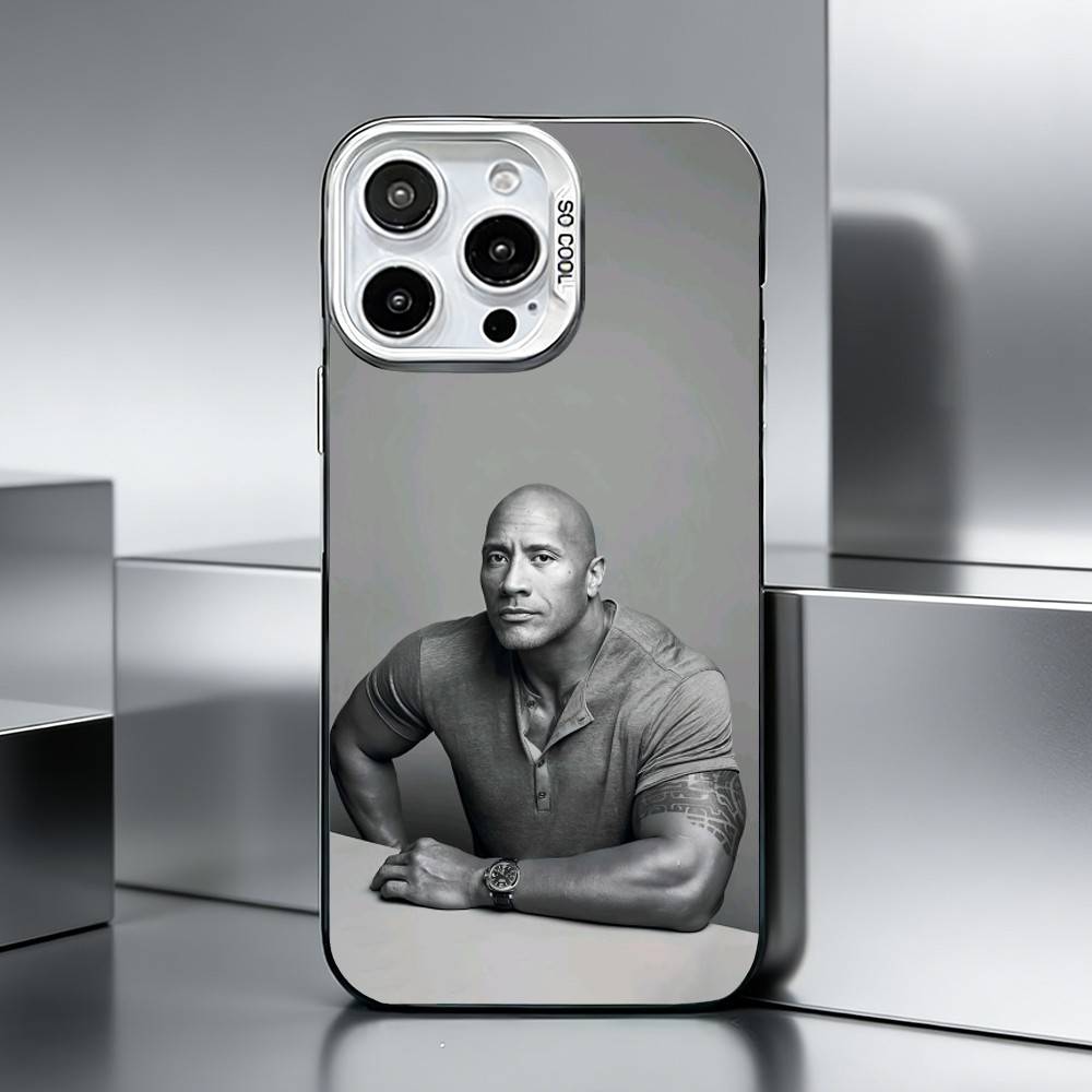 The Rock D-Dwayne Johnson-DJes Phone Case For iPhone 17,16,15,14,13,12,11 Plus,Pro Max,XS,Colored silver phone case iPhone12PRO