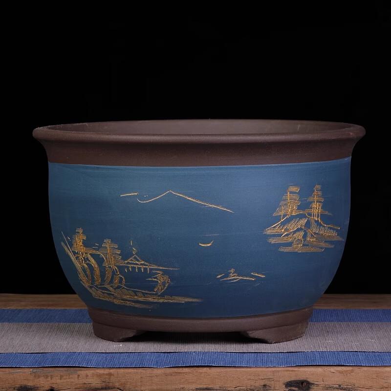 Manyuanhong Zisha Orchid Flower Pot