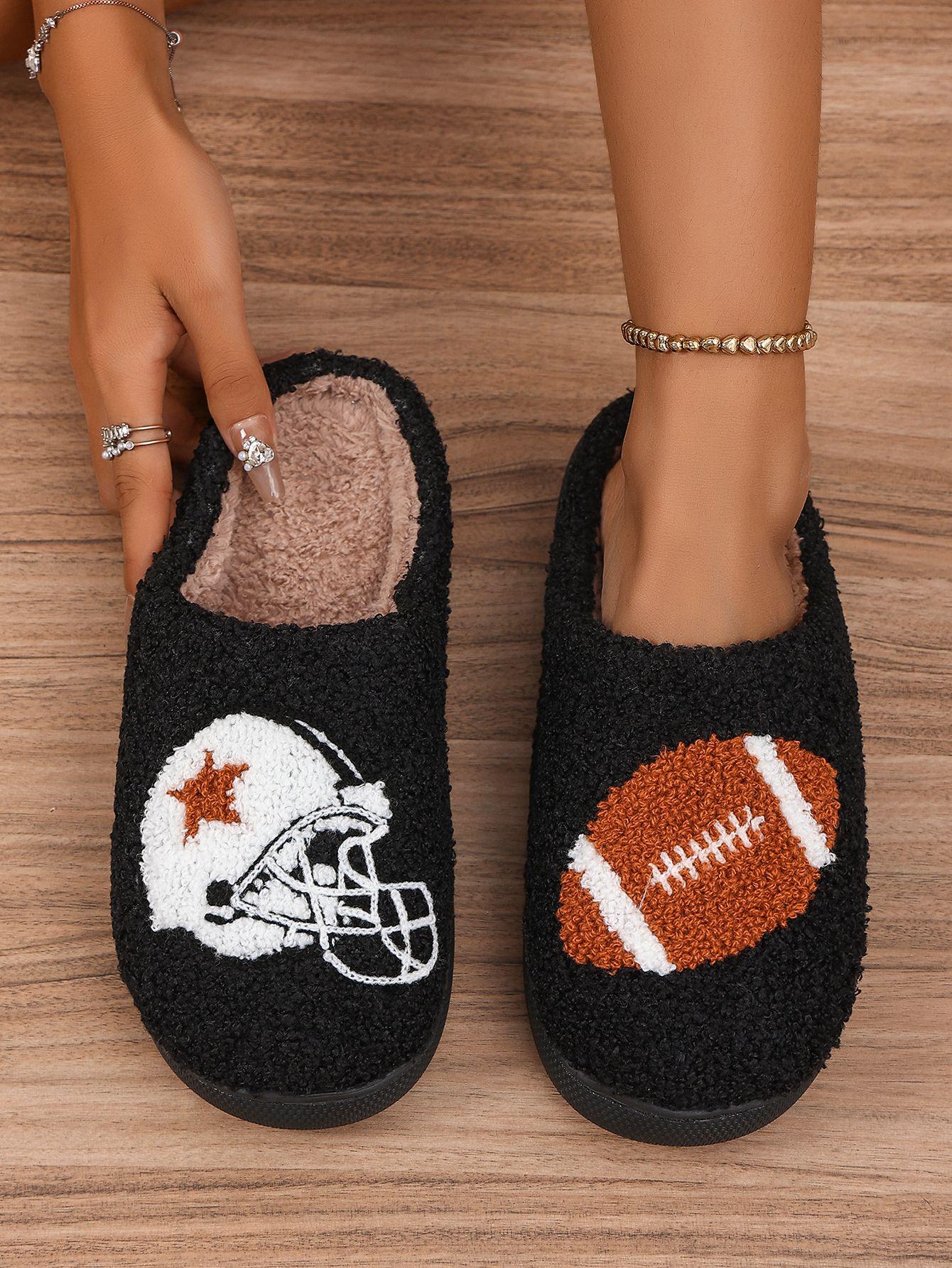 Unisex Rugby Helmet Home Slippers 38/39