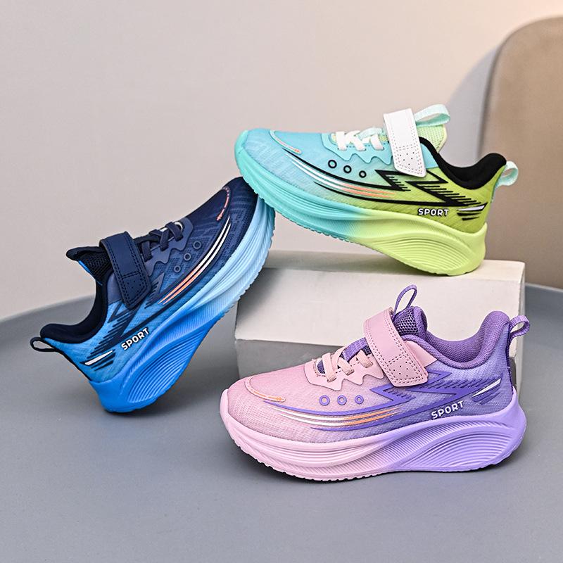 2025 Spring New Students Middle and Older Children Lightweight Breathable Men's Sports Shoes Children's Casual Versatile Girls' Running Shoes
