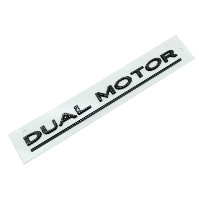 Auto 3D ABS SpaceX Dual Motor Buchstaben Logo Stamm Körper Abzeichen Emblem Aufkleber Hohe Leistung Aufkleber Für Tesla Modell Y 3 X