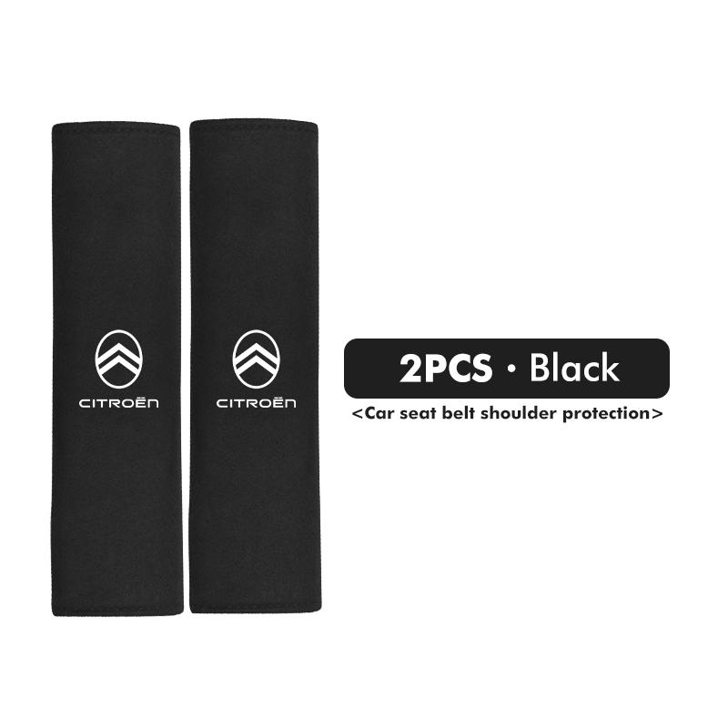 For Citroen Car Suede Seat Belt Protective Breathable Shoulder Pad Cover Auto Accessories Jumper Celysee Cactus Picasso Aircross