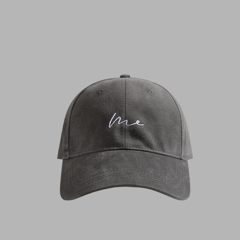 65cm Cross Embroidery Baseball Cap Women Versatile Face Casual Soft Top Sun Baseball Cap men