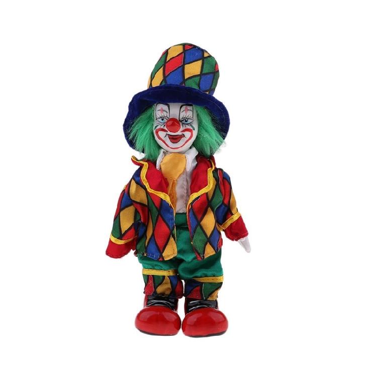 

Ceramic Circus Clown Figurine Doll Performer Statue with Glossy Finish And Clown Costume For Home Office Table Display 1