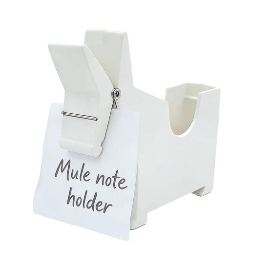 Диспенсер для записных книжек в виде лошади Настольный пластиковый стоячий зажим для записных книжек лошадь Многоцелевая коробка для визиток для школы офиса дома белый 659₽