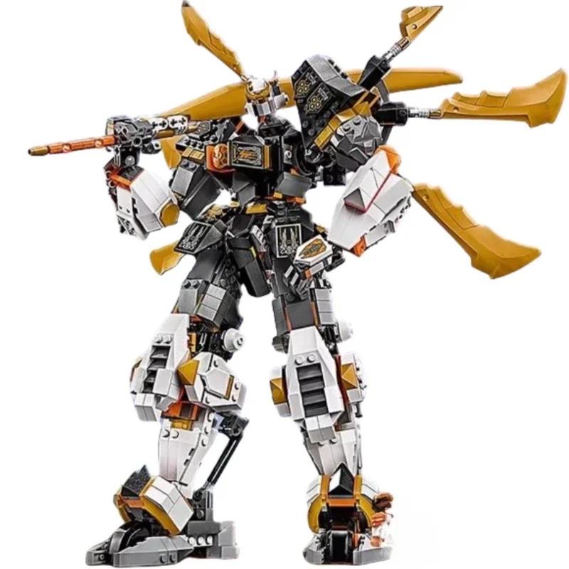 Modelo Robô Robótico Titan Montagem Blocos de Construção Ninja Crianças Hobby Criativo Coleção Decoração Gabinete display 71821