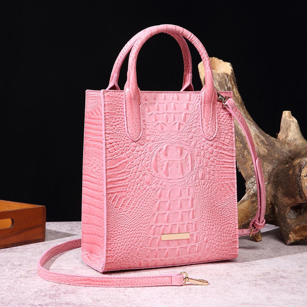 New Fashionable Alligator pattern Shoulder Bag High quality Retro Handbag All match Women's Multifunctional Small Square Bag