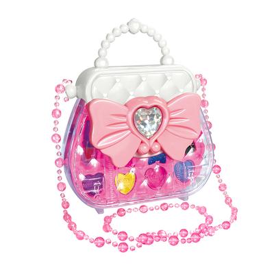 Barnens Kosmetiska Leksaker Set Söt Kärlek Hjärta Rosett Smink Handhållen Crossbody Väska Flickor Leka Hus Leksaker Barn Födelsedagspresenter