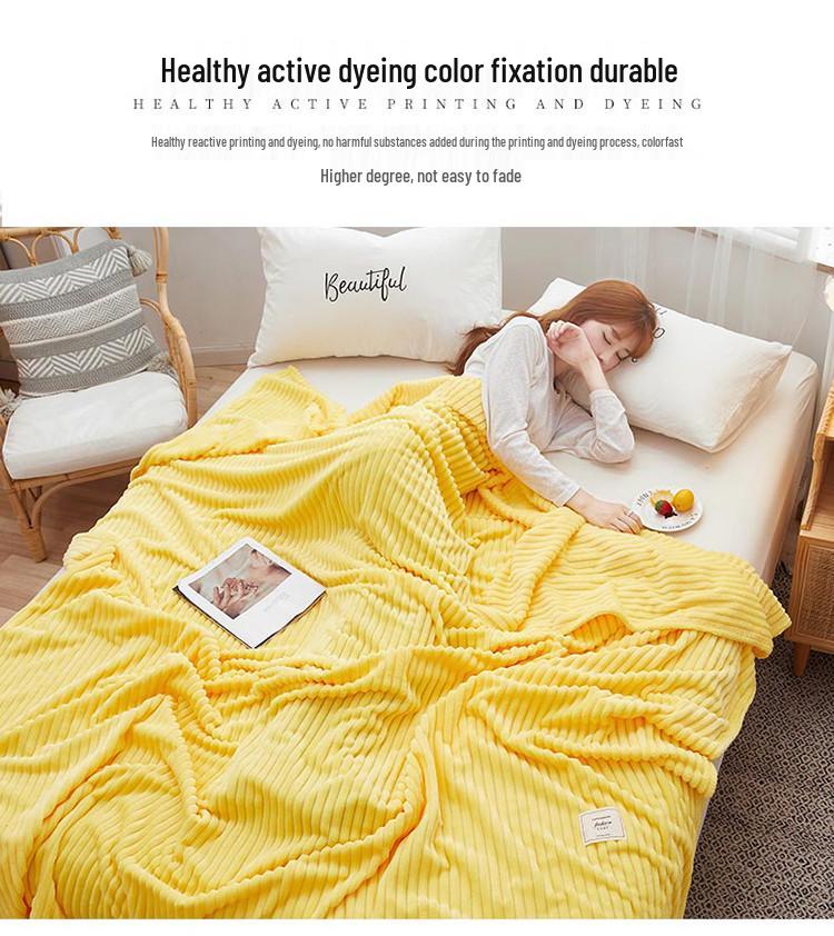 Magic Flannel Coral Fleece Blanket: Thick, Warm, and Versatile Gift