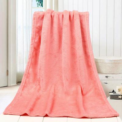 45*65CM Fashion Solid Soft Throw Kids Blanket Warm Coral Plaid Blankets Flannel