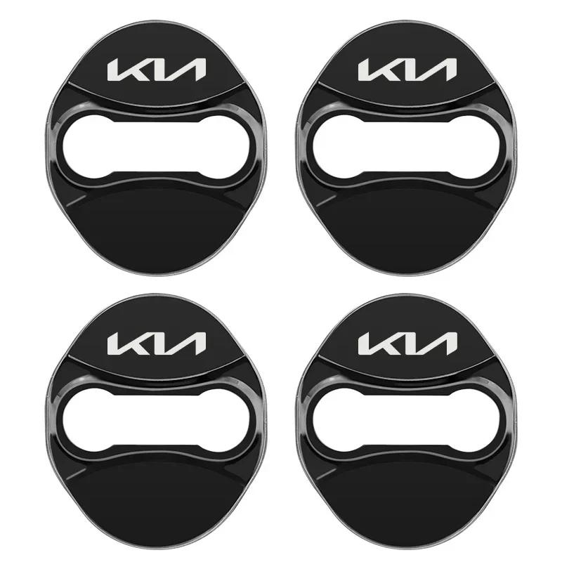 4PCS Car Door Lock Protective Cover Case for KIA KN Picanto K3 K5 Rio Ceed Sportage Seltos Xline Soul Sorento Stonic Niro Forte Zqdtx40