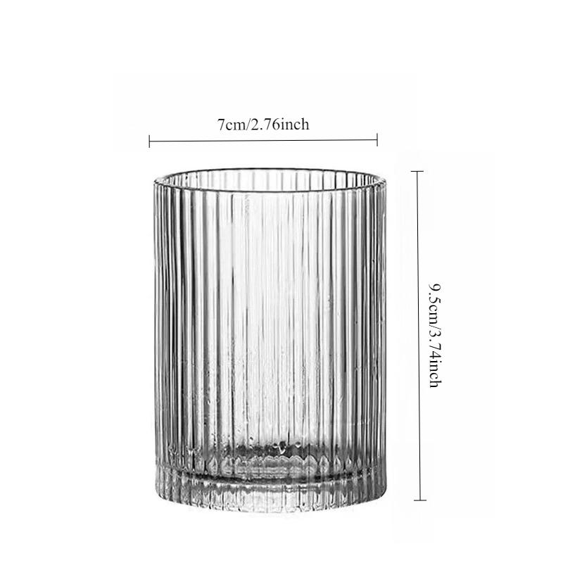 250ml/360ml Korean Style Glass Cups Cocktail Glass Drinking Glasses Mojito Cup Juice Beverage Cups Water Bottle New Year Gifts