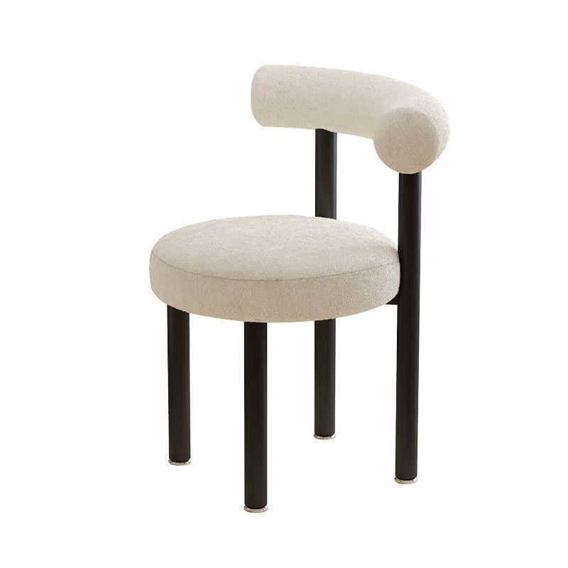 Luxury Makeup Stool: Bedroom Dressing Table Chair with Backrest for Comfortable Manicures