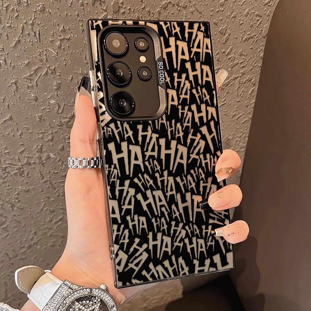 

Creative HAHA Art Phone Cover Case for Samsung Galaxy S26 Ultra S21 S22 S24 FE Note 20 S23 S25 Plus S25Edge S20 FE Galaxy S23 FE