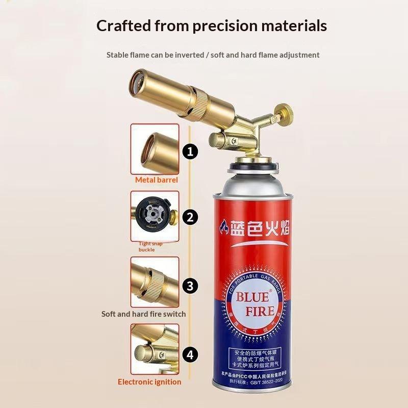 Auto Ignition Gas Torch Welding Torch Flame Blower Gas Burner Brazing Cooking Barbecue Kitchen Baking Tool