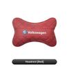 High Quality Leather Car Seat Headrest Ergonomic Neck Pillow For VW R Line Polo Tiguan Touran Golf Passat GTI Jetta Transporter Fx5
