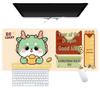 Extra Large 2024 Year of the Dragon Mouse Pad - Festive Red Cartoon New Year Desk Mat for Office