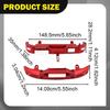 1/12 RC Car Front Rear Bumpers Guards Accessories Aluminum Replacement Sturdy for 300 DIY Accs