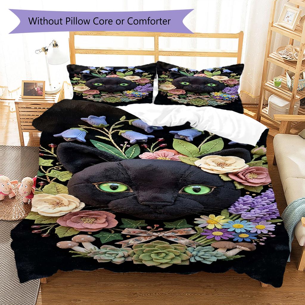 Gentle Calm Bedding Quilt Set Quilt Cover Pillowcase Home Decoration Birthday Gift (1 * Duvet Cover + 2 * Pillowcase, Without Core)