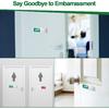 Sintuff 3 Pcs Privacy Sign Vacant Occupied Sign for Home Silver Bathroom Occupied Tips for Door Magnetic Non Scratch Slider Door Indicator Tells