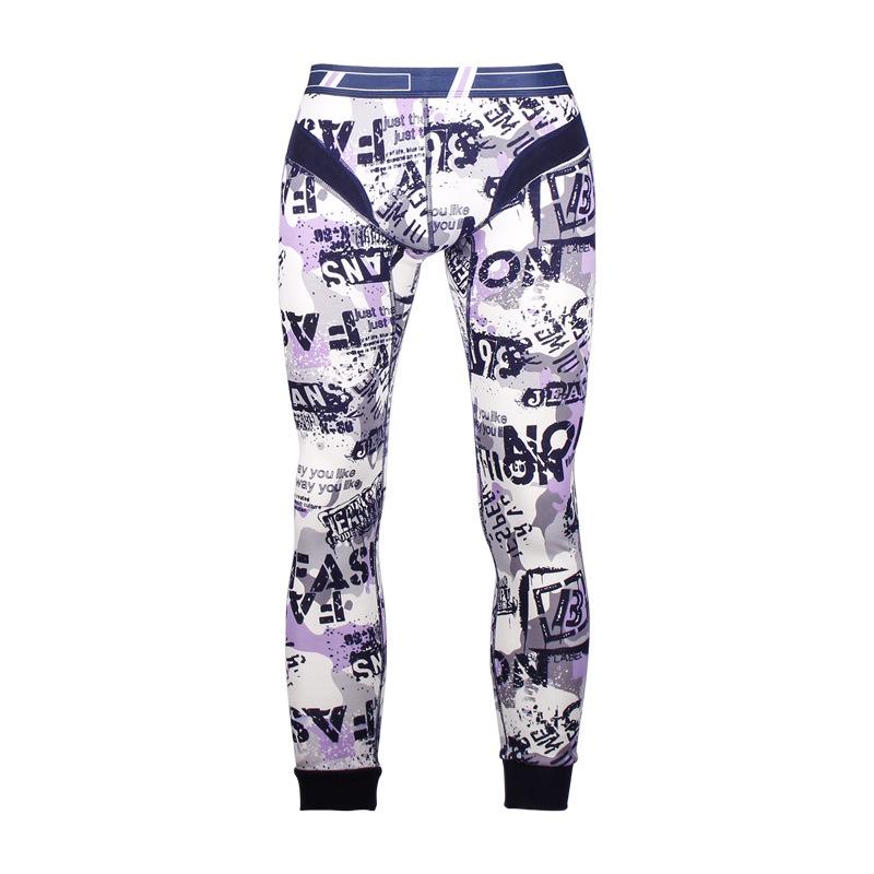 

Мужские утолщенные флисовые цельные брюки - теплые леггинсы из хлопчатобумажной шерсти для зимы/осени L фиолетовый