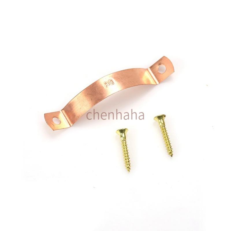 Tp2 Copper Saddle Pipe Clamp Fixed Clamp U-Shaped Clamp 15mm 22mm 28mm Hose Clamp Water Pipe Clamp Ohm Clamp Hoop 15Mm-10Pcs