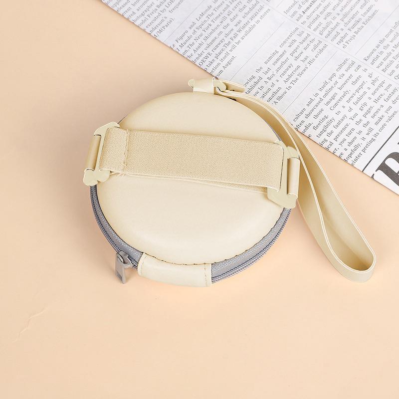Składane Okrągłe Etui do Przechowywania Okularów Przeciwsłonecznych Modny Pokrowiec na Okulary Przenośna Torba do Przechowywania Kabli Podróżnych Wodoodporny Pokrowiec na Słuchawki