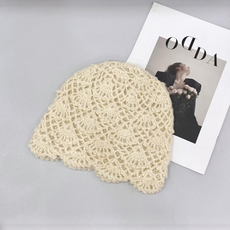 

25 новых вязаных крючком шапок с ворсом ручной работы, детская весенне-летняя ажурная шапка-пуловер, шапка-бандана, тренд