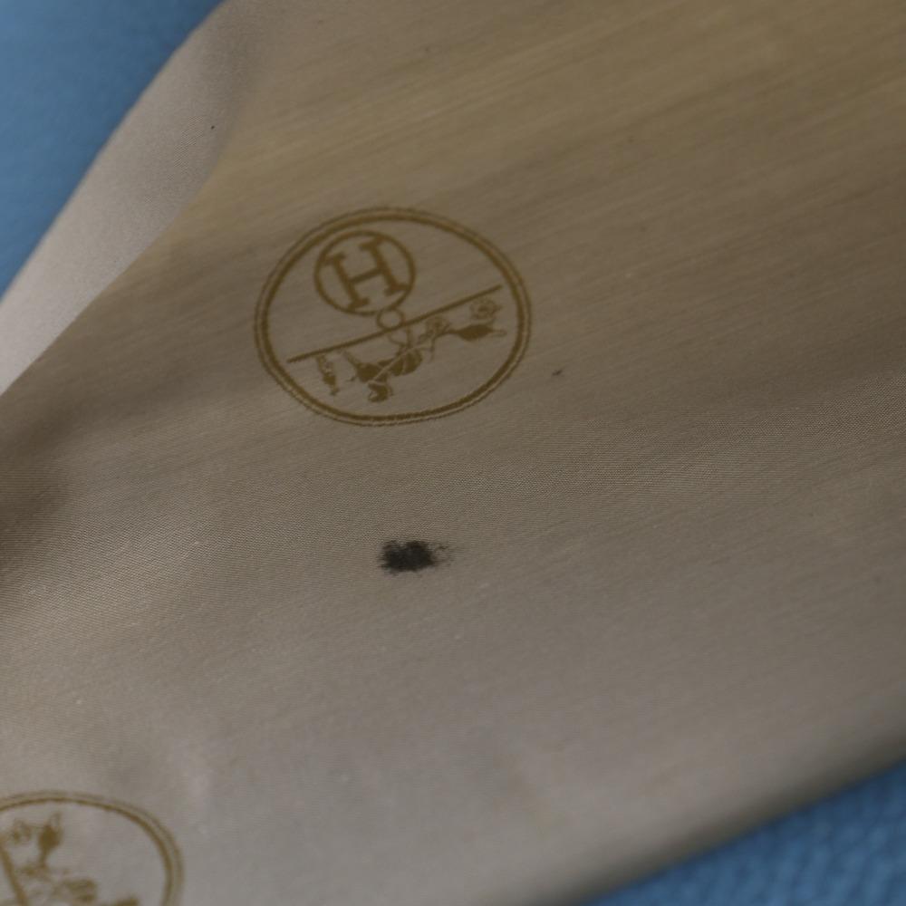 Hermes Atlas 42 Tote Bag Boston Bag Blue Gene SilverHardware Taurillon Clemence Unisex Used