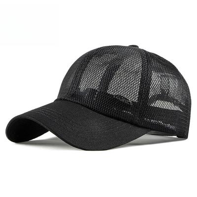 Unisex Breathable Full Mesh Baseball Cap Summer Lightweight Trucker Hat Sun Protection Outdoor Sports Peak Cap for Men Women