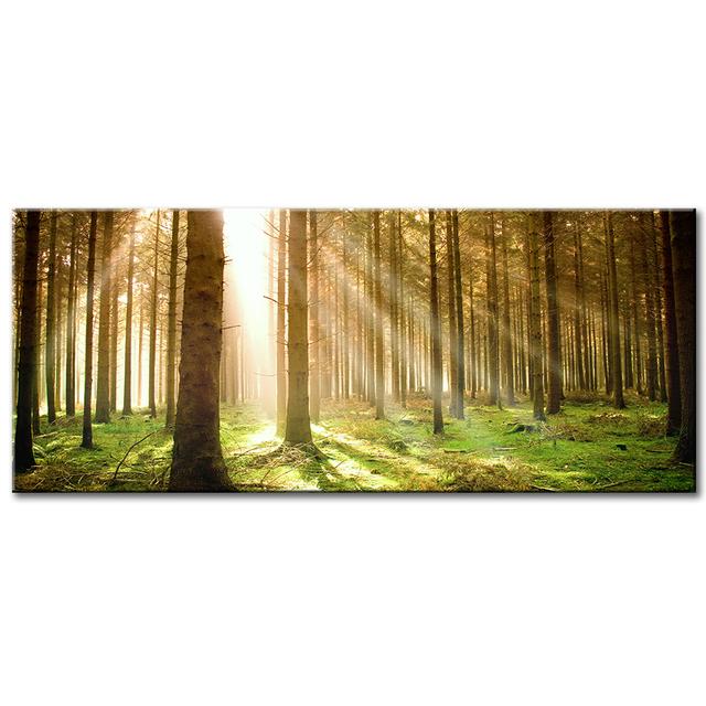 Beach Sunset Wall Art Posters Large Landscape Canvas Painting Print Nordic Forest Trees Wall Decoration Picture For Home Decor