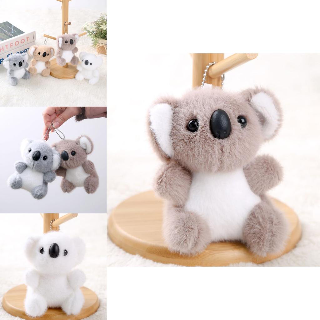 Koala Doll Pendant Soft Plush Keyring For Backpack Decor And Gifts