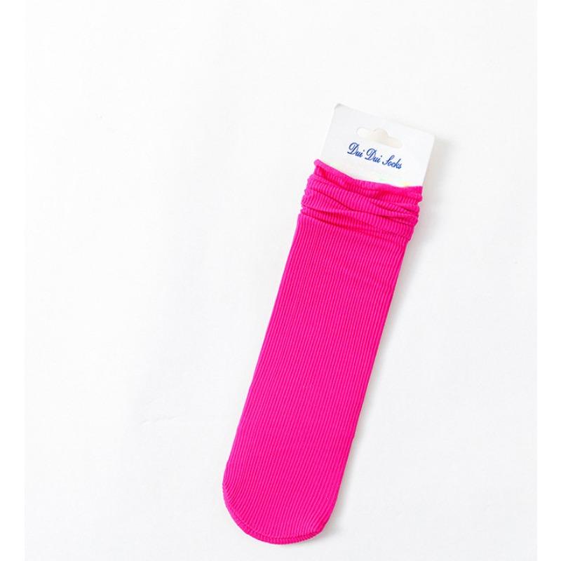 Jk Japonské Zhuji Ponožky Dámské Letní Tenké Ledové Hedvábí Chladivé Prodyšné Bezkostní Ledové Ledové Ponožky V Tubě Měsíční Froté Ponožky