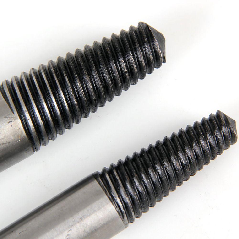 5Pcs 1/8" 1/4" 5/16" 7/16" 9/16" Screw Extractors Bearing Steel Household Broken Screw Drill Bit Nut Extractor Set