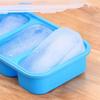 3-Grid Freezer Soup Tray Silicone Food Meal Molds Durable Soup Ice Cube Molds  Soup Storage