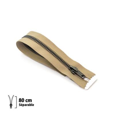 Z19 Zipper - Brass Separable 6mm - 80 Cm - 7119945080