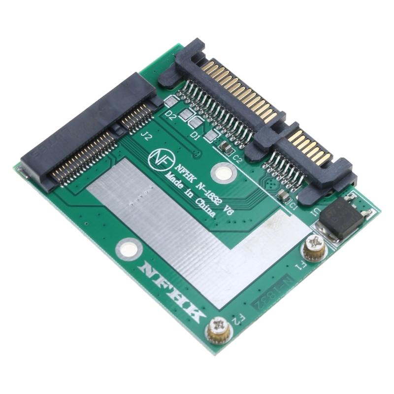 Laptops Mini PCIE SSD Expansion Card mSATA SSD To 2.5in SATA3 Conversion Adapter 6Gbps Fast Transfer