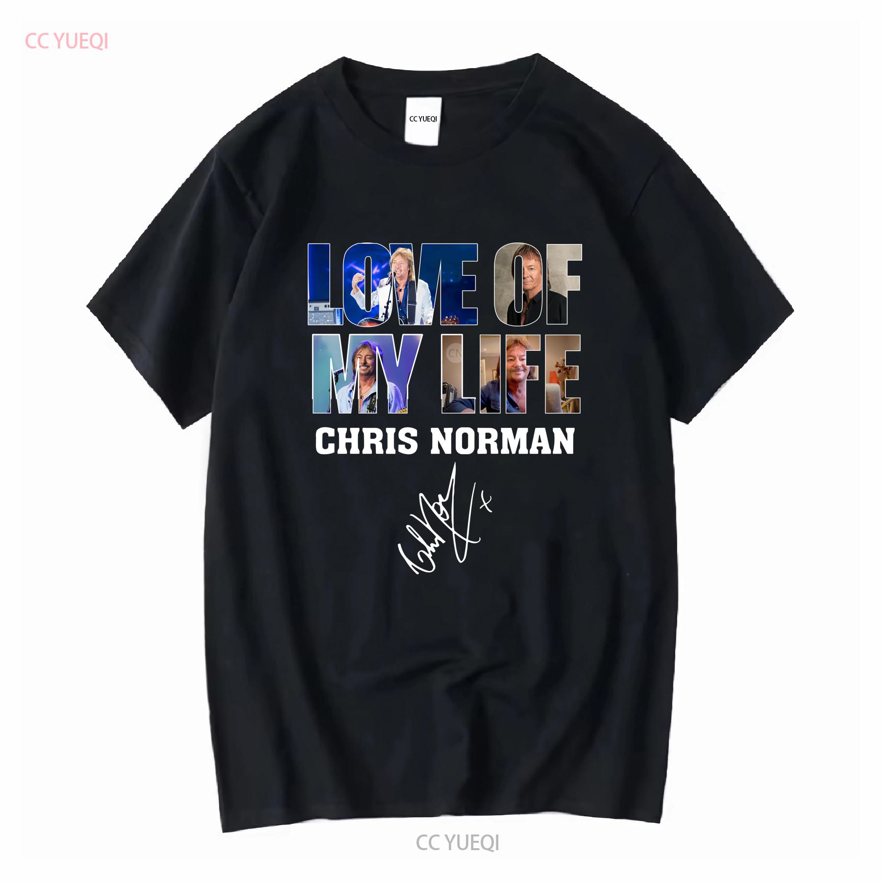 

LOVE OF MY LIFE CHRIS NORMAN T SHIRT vintage Washed designer clothes Stretched homme Top For Everyday Wear Casual graphic 4XL