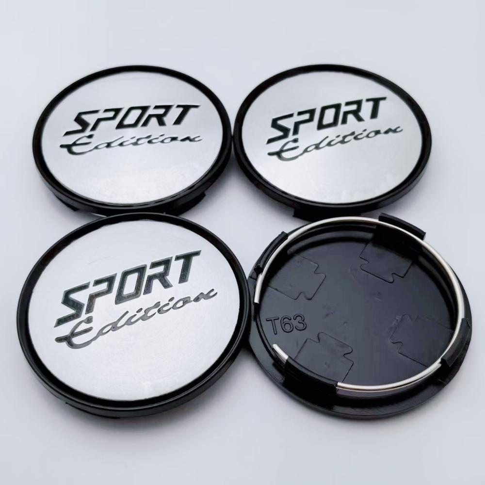 

4pcs 63mm 58mm Sport Edition Logo Emblem Badge Car Wheel Center Cap Wheel Hubcaps Rims Dust Cover M592 Car Styling Accessories Sport Edition Badge&4pcs T63 Wheel Caps