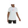Puma Solid Color Letter Print Crew Neck Pullover Short Sleeve T-Shirt Men Tops Blue 533976-04