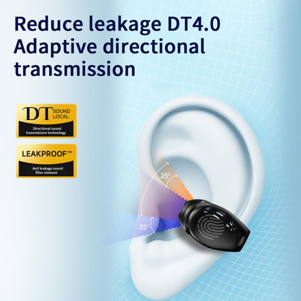 Wireless Clip On Headphones Bluetooth Headset High Definition Audio Quality Sports Earphones Noise Cancelling In-Ear Earphones