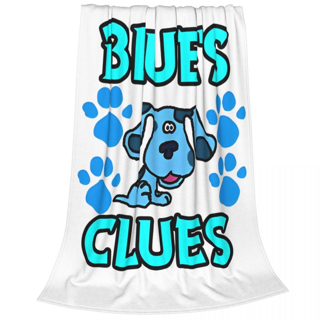 Blues Clues Cartoon TV Show Blanket Flannel Funny Warm Throw Blanket for Bedspread Winter