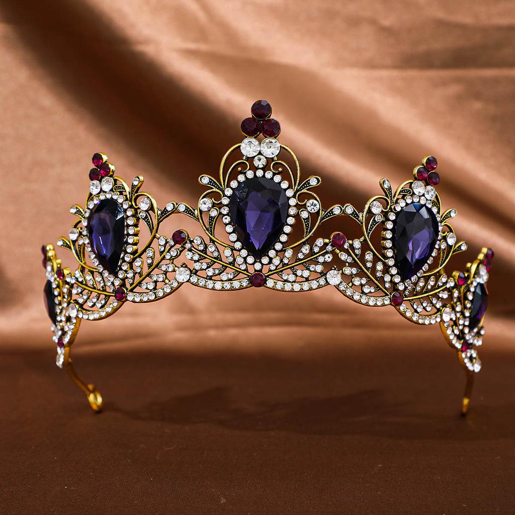 European and American Baroque Crowns Retro Bride Crowns Hair Accessories Wedding Gowns and Makeup Styling Accessories